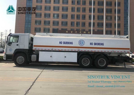 SINOTRUK HOWO 371HP ईंधन टैंक ट्रक 26 घन मीटर 260000 लीटर आपकी आवश्यकताओं के लिए