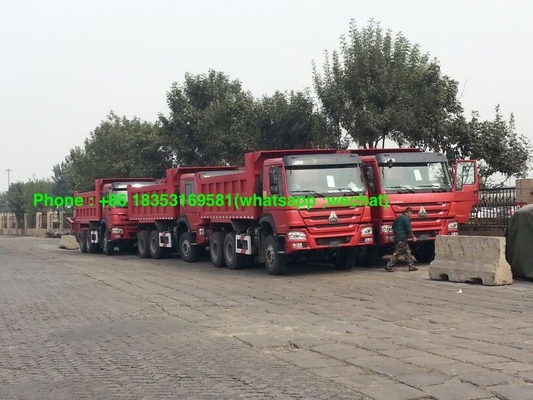 336hp 18m3 हैवी ड्यूटी डंप ट्रक 10 Pcs Triange ब्रांड टायर