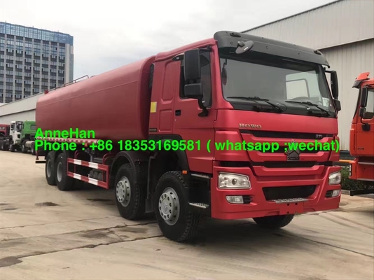 8x4 12 पहियों 371hp Sinotruk Howo7 वॉटर टैंक ट्रेलर