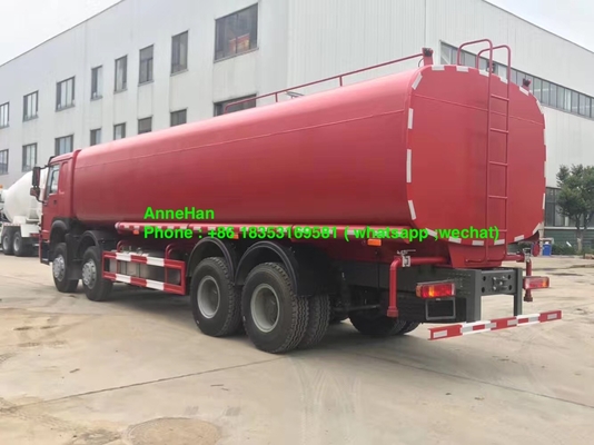 8x4 12 पहियों 371hp Sinotruk Howo7 वॉटर टैंक ट्रेलर