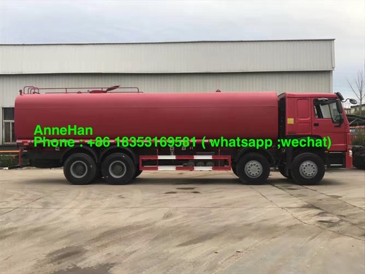 8x4 12 पहियों 371hp Sinotruk Howo7 वॉटर टैंक ट्रेलर