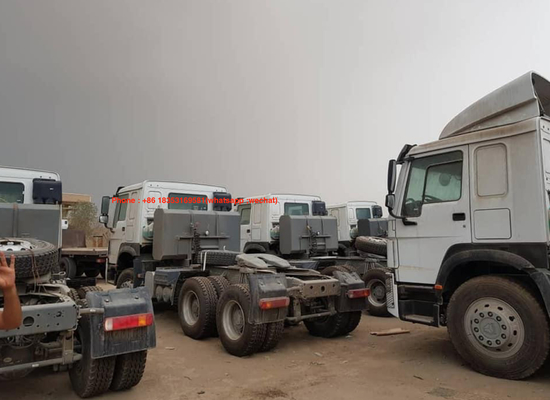371hp 420hp 6x4 10 पहियों यूरो 2 होव ट्रैक्टर ट्रक
