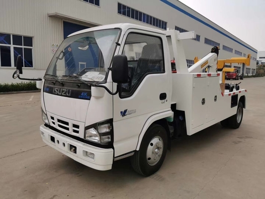 मैनुअल गियरबॉक्स उच्च संचालन क्षमता के साथ सिटी रोड बचाव के लिए ISUZU 5 टन लाइट Wrecker टो ट्रक