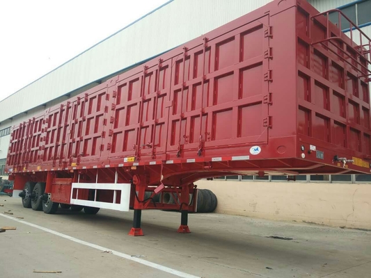 स्टील बॉक्स वैन हैवी ड्यूटी सेमी ट्रेलर 40 टन मैक्स पेलोड 12000 * 2500 * 3600 मिमी