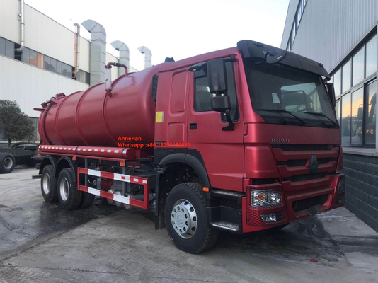 95 किमी / घंटा 10M3 16M3 सीवेज सक्शन ट्रक 4x2 यूरो 2 LHD