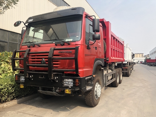 सैन्य बम्पर के साथ HF9 ड्रम 300L होवो 6x4 डंप ट्रक