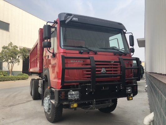 सैन्य बम्पर के साथ HF9 ड्रम 300L होवो 6x4 डंप ट्रक