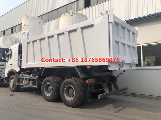 HW76 कैब डीजल ईंधन 450hp हैवी ड्यूटी डंप ट्रक