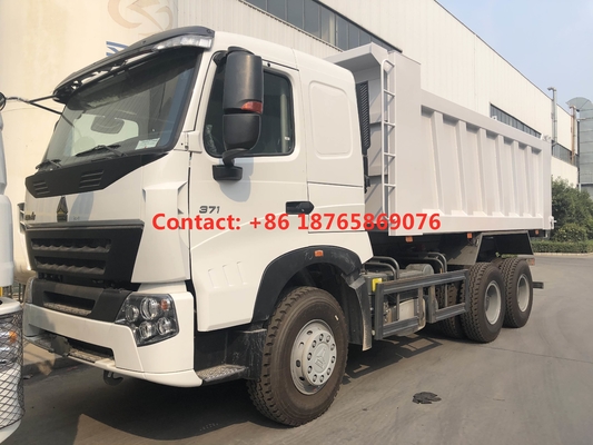 HW76 कैब डीजल ईंधन 450hp हैवी ड्यूटी डंप ट्रक