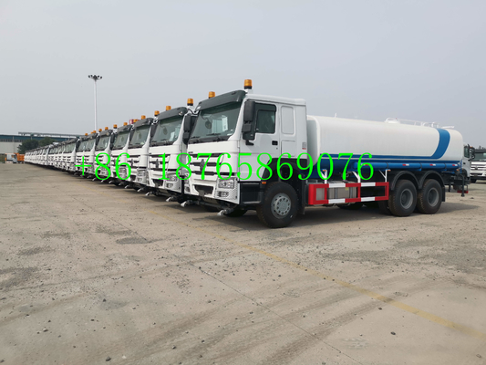 1500L सिनोट्रुक हॉव 10 व्हील्स 6x4 336hp वाटर टैंक ट्रक