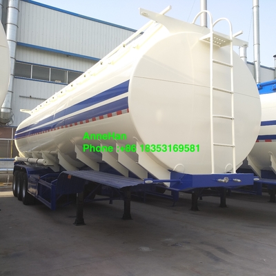 Q235 50000L 3 एक्सल्स ऑयल टैंक ट्रेलर दो पाइप के साथ