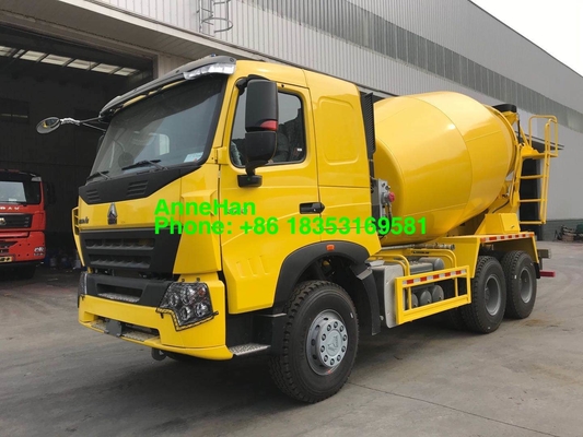 HC16 Sinotruk इटली पंप और मोटर के साथ 10M3 मिक्सर टैंक ट्रक