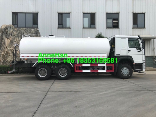 Sinotruk Howo 7 20000L 6x4 पानी की टंकी ट्रक स्प्रे सिस्टम के साथ