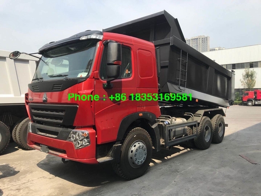 खनन के लिए 380hp LHD यूरो 4 10 व्हीलर टिपर ट्रक