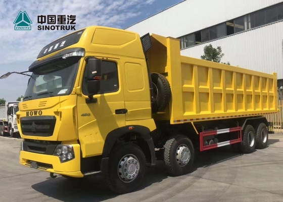 420HP 8X4 29CBM T7H सिनोट्रुक होवो डंप ट्रक पीला