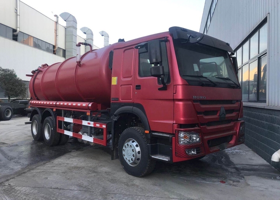 SINOTRUK HOWO 6X4 336hp वैक्यूम सीवेज सक्शन ट्रक
