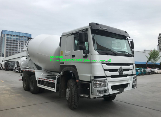 10 पहियों 10M3 कंक्रीट मिक्सर ट्रक Sinotruk Howo 7 336hp Euro2 RHD