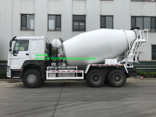 10 पहियों 10M3 कंक्रीट मिक्सर ट्रक Sinotruk Howo 7 336hp Euro2 RHD