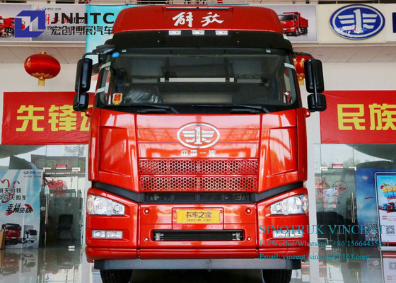 डबल बंकर के साथ F6 J6P यूरो 2 350hp 10 पहियों 6x4 ट्रैक्टर ट्रक