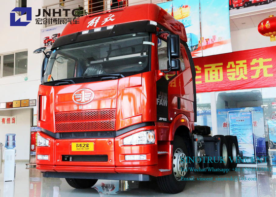 डबल बंकर के साथ F6 J6P यूरो 2 350hp 10 पहियों 6x4 ट्रैक्टर ट्रक