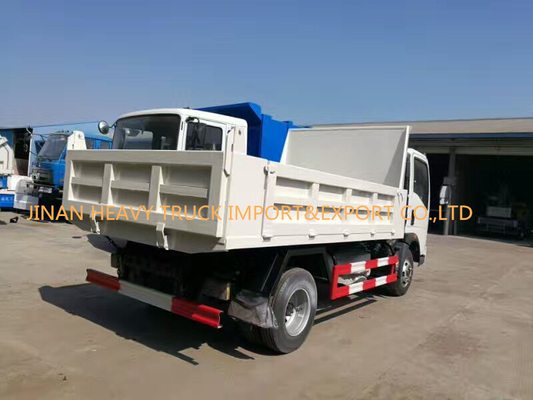 5T स्मॉल लाइट ड्यूटी कमर्शियल ट्रक्स 4x2 सिनो होवो डंप ट्रक
