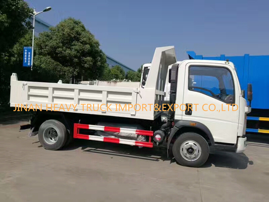 5T स्मॉल लाइट ड्यूटी कमर्शियल ट्रक्स 4x2 सिनो होवो डंप ट्रक