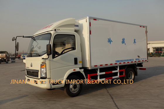 Howo 4X2 लाइट ड्यूटी रेफ्रिजरेटेड ट्रक 5 टन 60000kg 7 टन