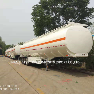 ट्राई एक्सल एल्युमिनियम ऑयल फ्यूल टैंक सेमी ट्रेलर 6 डिब्बों