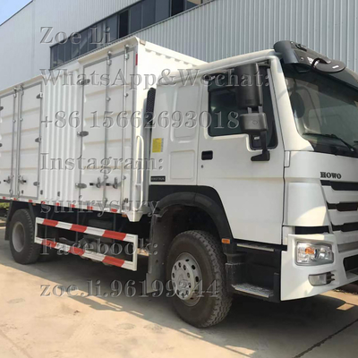 Sinotruk HOWO लाइट ड्यूटी 4x2 हैवी कार्गो ट्रक 290HP बॉक्स ट्रक लॉरी वैन गुड्स
