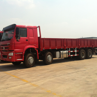 SINOTRUK HOWO 12 पहियों 8X4 फ्लैटबेड कार्गो ट्रक भारी शुल्क ट्रक लॉरी वैन लोड