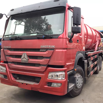 HOWO 336ps 16cbm सीवेज सक्शन ट्रक डीजल यूरो 2 10 व्हील्स 6x4