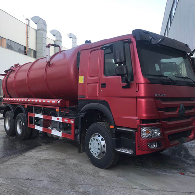 HOWO 336ps 16cbm सीवेज सक्शन ट्रक डीजल यूरो 2 10 व्हील्स 6x4