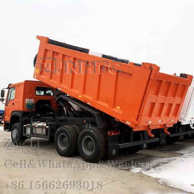 सिनोट्रुक HOWO यूरो 2 बाएं हाथ का ड्राइविंग 6x4 371hp सफेद डंप ट्रक टिपर ट्रक कार्गो ट्रक