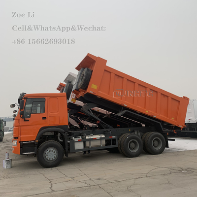 सिनोट्रुक HOWO यूरो 2 बाएं हाथ का ड्राइविंग 6x4 371hp सफेद डंप ट्रक टिपर ट्रक कार्गो ट्रक