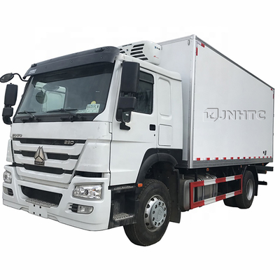 HOWO 290hp Euro2 4x2 15 टन रेफ्रिजरेटर फ्रीजर रेफ्रिजरेटेड ट्रक छोटा ट्रक