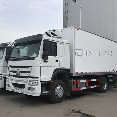 HOWO 290hp Euro2 4x2 15 टन रेफ्रिजरेटर फ्रीजर रेफ्रिजरेटेड ट्रक छोटा ट्रक
