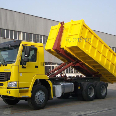 अपशिष्ट कचरा कचरा के लिए SINOTRUK HOWO 6x4 हुक आर्म रोल कचरा ट्रक