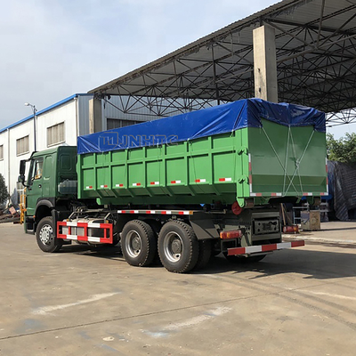 अपशिष्ट कचरा कचरा के लिए SINOTRUK HOWO 6x4 हुक आर्म रोल कचरा ट्रक