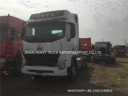 400L डीजल टैंक डबल ड्राइवर प्राइम मूवर ट्रक सिनोट्रुक HOWO A7 6X4