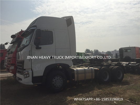 400L डीजल टैंक डबल ड्राइवर प्राइम मूवर ट्रक सिनोट्रुक HOWO A7 6X4