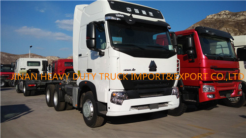10 व्हीलर सिनोट्रक HOWO A7 6x4 ट्रैक्टर ट्रक 371hp 420hp