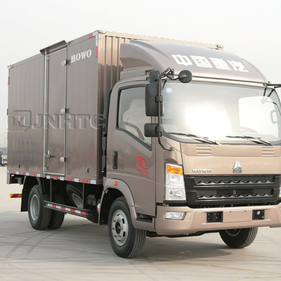 SINOTRUK HOWO डिलीवरी वैन कार्गो बॉक्स ट्रक लाइट ड्यूटी 4x2