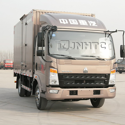 SINOTRUK HOWO डिलीवरी वैन कार्गो बॉक्स ट्रक लाइट ड्यूटी 4x2