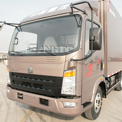 SINOTRUK HOWO डिलीवरी वैन कार्गो बॉक्स ट्रक लाइट ड्यूटी 4x2