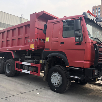 4 10 पहियों SINOTRUK HOWO डंप टिपर ट्रक यूरो 2 6x4