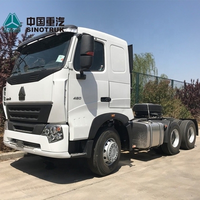 लीफ स्प्रिंग होवो सिनोट्रुक 6x4 ट्रैक्टर ट्रक 420hp