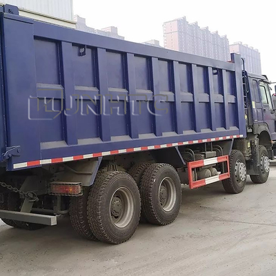 SINOTRUK HOWO 12 व्हीलर हैवी ड्यूटी डंप ट्रक सेल्फ लोडिंग 8x4 3cbm 371hp