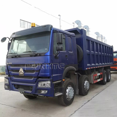 SINOTRUK HOWO 12 व्हीलर हैवी ड्यूटी डंप ट्रक सेल्फ लोडिंग 8x4 3cbm 371hp