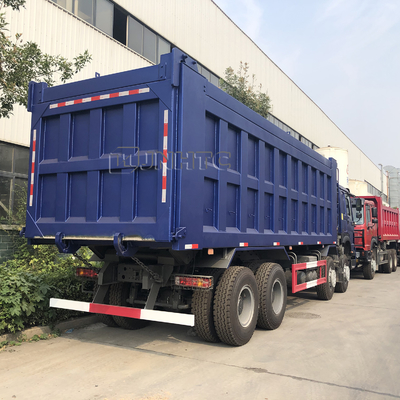 SINOTRUK HOWO 12 व्हीलर हैवी ड्यूटी डंप ट्रक सेल्फ लोडिंग 8x4 3cbm 371hp