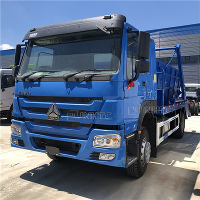HOWO 6x4 12cbm 15cbm हाइड्रोलिक स्विंग आर्म कचरा ट्रक यूरो 2 यूरो 3 कंटेनर कचरा बिन
